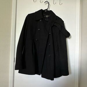 DKNY Wool Winter Button Up Coat